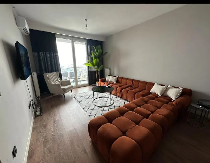公寓 33 Floor Cozy Central With Balcony Gym Pool 伊斯坦布尔